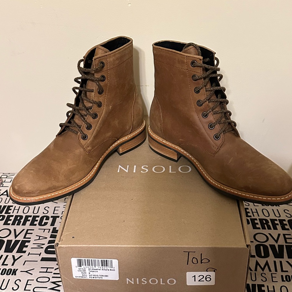 Nisolo Women’s All-Weather Amalia Boot - Tobacco - Picture 5 of 7